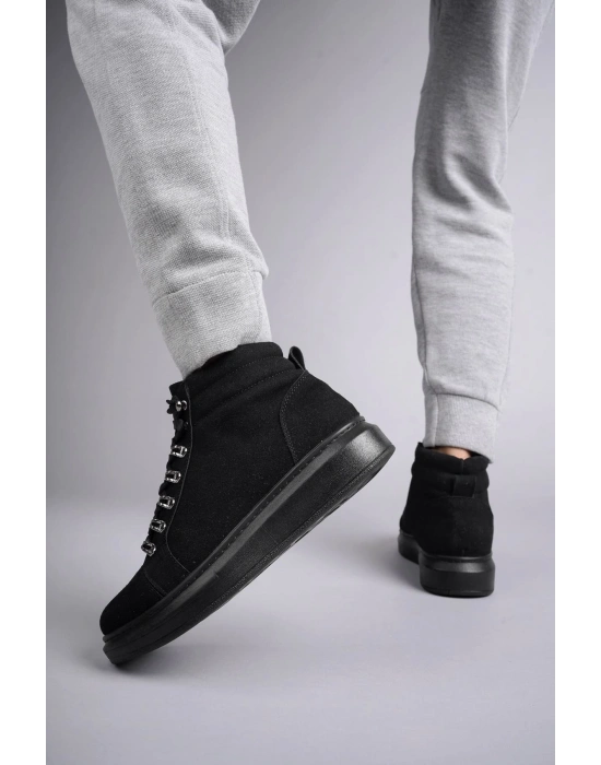 Slw206 Ottawa Bağcıklı Süet Erkek Günlük Spor St - Siyah Erkek Bot