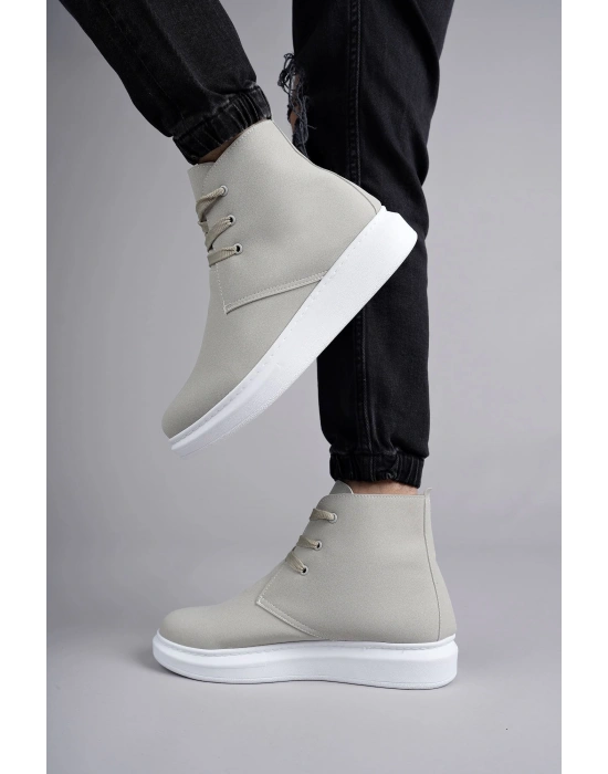 Slw207 Oslo Bağcıklı Süet Erkek Günlük Spor Bt - Gri Erkek Bot