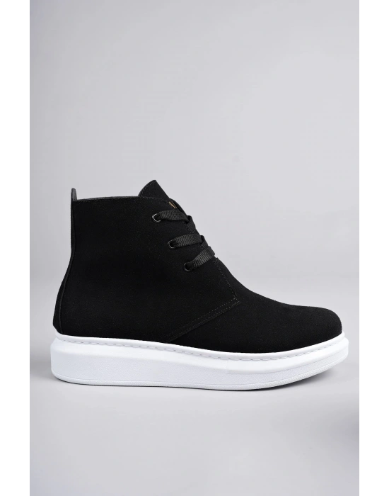 Slw207 Oslo Bağcıklı Süet Erkek Günlük Spor Bt - Siyah Erkek Bot