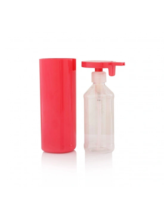 Soft Pembe Şeffaf Akrilik Sıvı Sabunluk 250 ml
