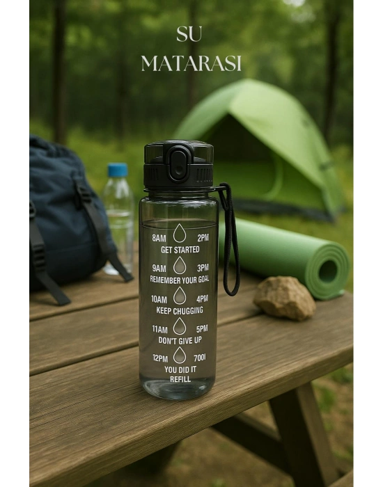 Suluk & Su Şişesi & Sporcu Matara Füme 1000 ml