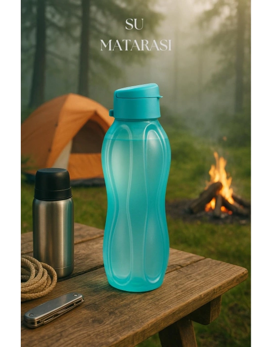 Suluk & Su Şişesi & Sporcu Matara Turkuaz 1 lt
