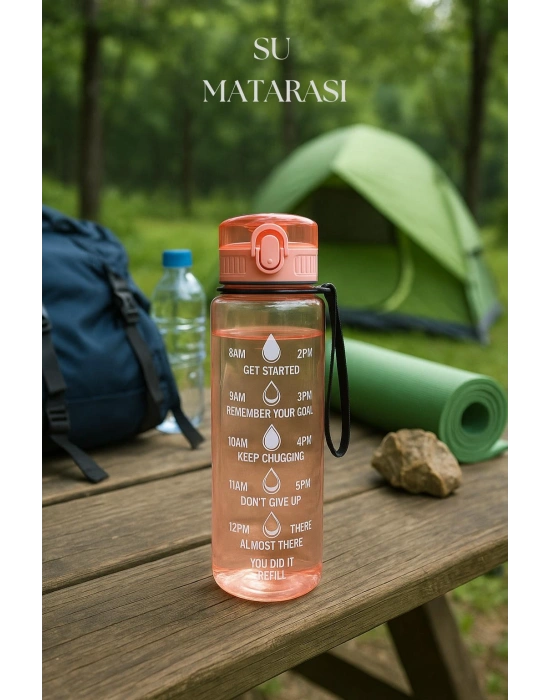 Suluk & Su Şişesi & Sporcu Matara Turuncu 1000 ml