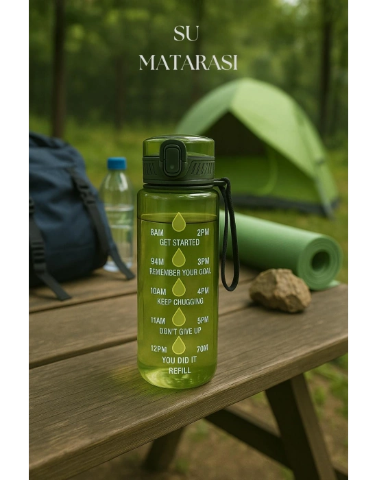 Suluk & Su Şişesi & Sporcu Matara Yeşil 1000 ml