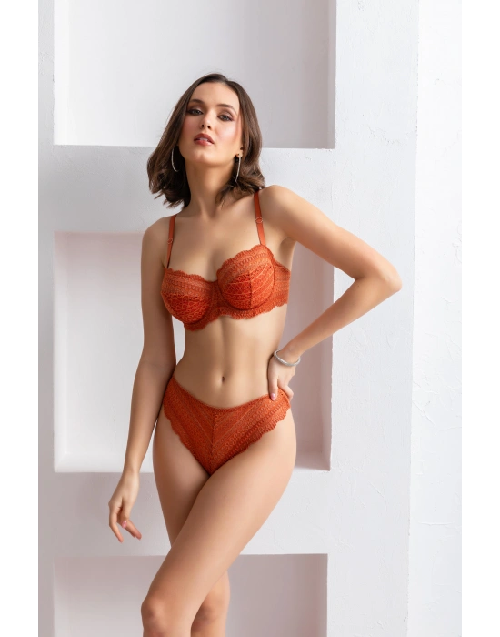 SÜTYEN KÜLOT TAKIM KİREMİT (MGP31801)