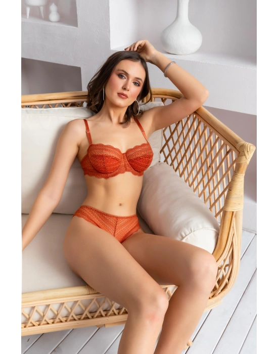SÜTYEN KÜLOT TAKIM KİREMİT (MGP31801)
