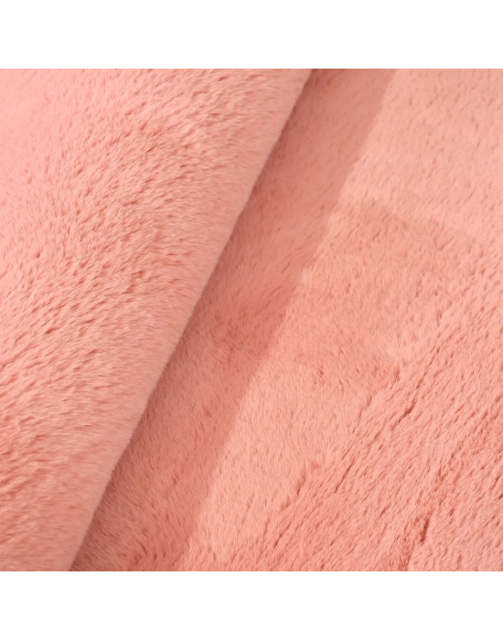 Tavşan Poly Peluş Halı - Rose -Yüksek Kalite-Ekstra Yumuşak - Kaymaz Özel Tabanlı - Özel Ölçü