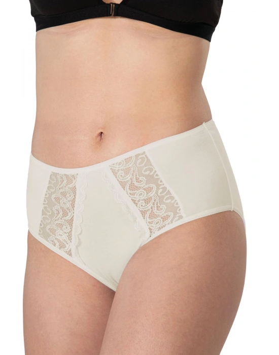 TEN MI Emay 1445 Modal Cotton Yüksekbel Dantelli Külot