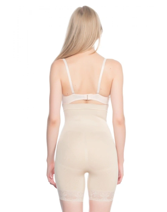 TEN MI Emay 2027 Yüksek Bel Dantelli Paçalı Korse