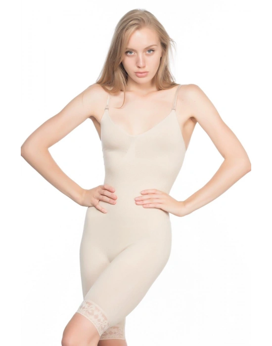 TEN MI Emay 2031 Paçalı Dantelli Boy Korse