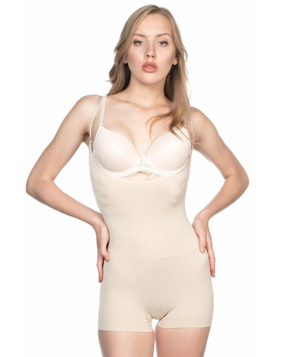 TEN MI Emay 2058 Göğsü Açık Kısa Paça Boy Korse