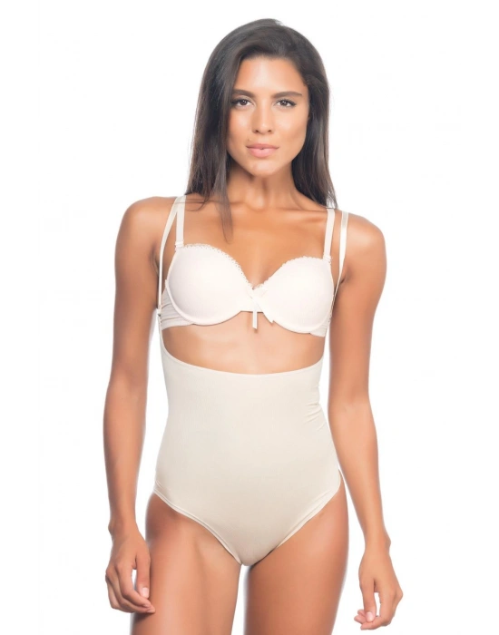 TEN MI Emay 2073 Göğüsü Açık Desenli Body Korse