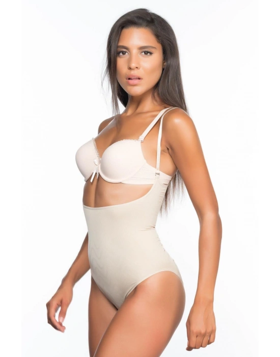 TEN MI Emay 2073 Göğüsü Açık Desenli Body Korse