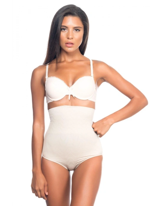 TEN MI Emay 2079 Yüksek Bel Desenli Double Slip Korse