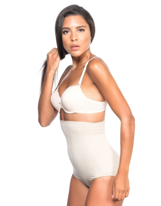 TEN MI Emay 2079 Yüksek Bel Desenli Double Slip Korse