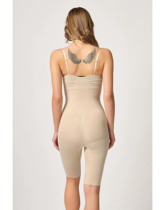 TEN MI Emay 2093 Ön Agraflı Göğsü Açık Paçalı Boy Korse