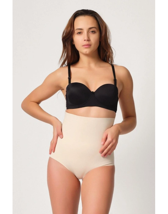TEN MI Emay 2708 Lazer Yüksek Bel Kesim Slip Hayalet Korse