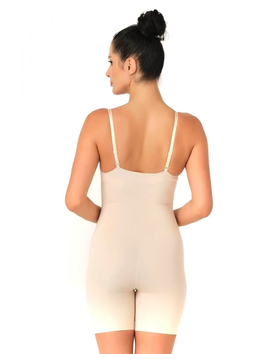 TEN MI Emay 2758 Lazer Kesim Göğsü Açık Boxer  Korse