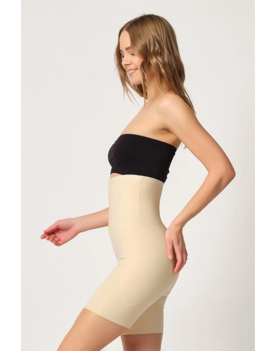 TEN MI Emay 2832 Yüksek Bel Balen Destekli Agraflı Lazer Korse