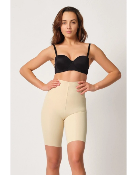 TEN MI Emay 2927 Bel Dekolteli Balenli Paçalı Lazer Korse