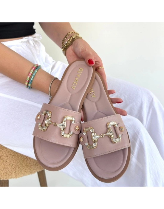 Toha Pudra Cilt Tokalı Terlik