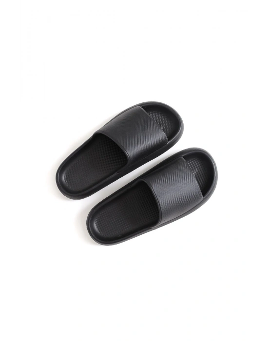 TRL001 - Poliüretan Erkek Terlik SIYAH