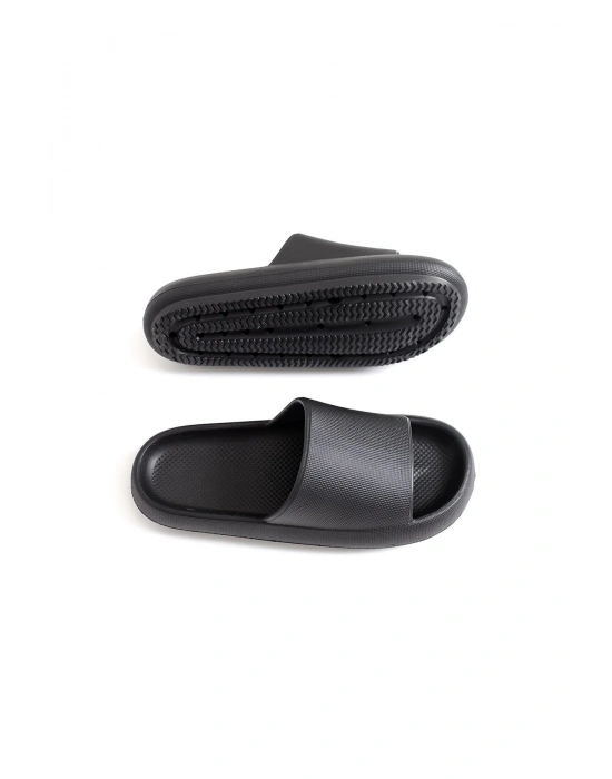 TRL001 - Poliüretan Erkek Terlik SIYAH