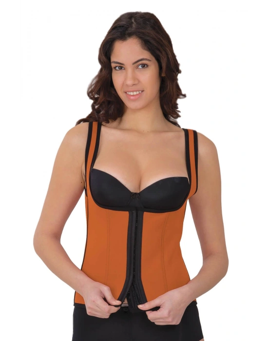 TURUNCU MI 9173 Agraflı Göğsü Açık Atlet Korse