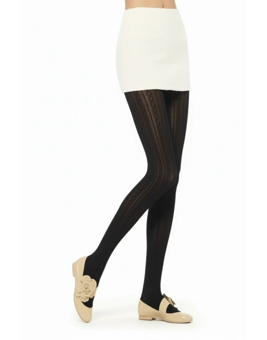 Vog Kadın Kalın Desenli Külotlu 711 Kahve