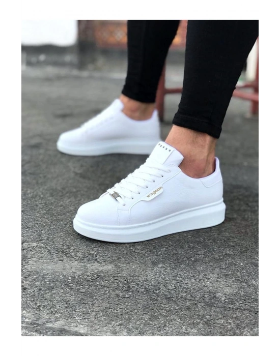 Wagoon WG01 Beyaz Düz Erkek Casual Ayakkabı