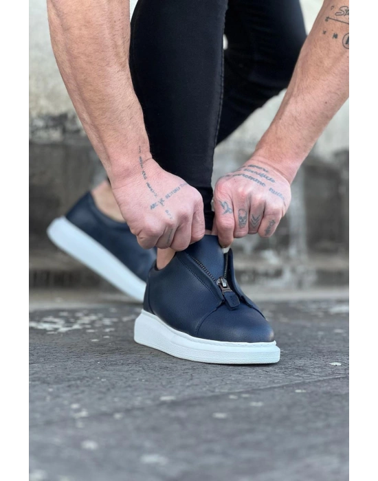 Wagoon Wg010 Lacivert Cilt Erkek Casual Ayakkabı Erkek Günlük Ayakkabı