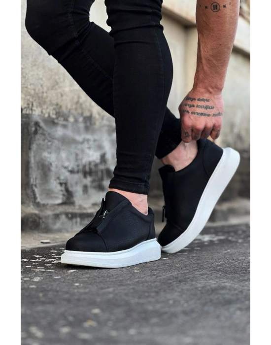 Wagoon WG010 Siyah Cilt Erkek Casual Ayakkabı