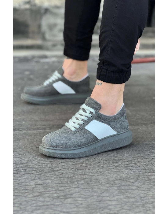Wagoon Wg011 Gri Süet Erkek Casual Ayakkabı Erkek Günlük Ayakkabı
