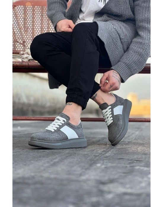 Wagoon WG011 Gri Süet Erkek Casual Ayakkabı