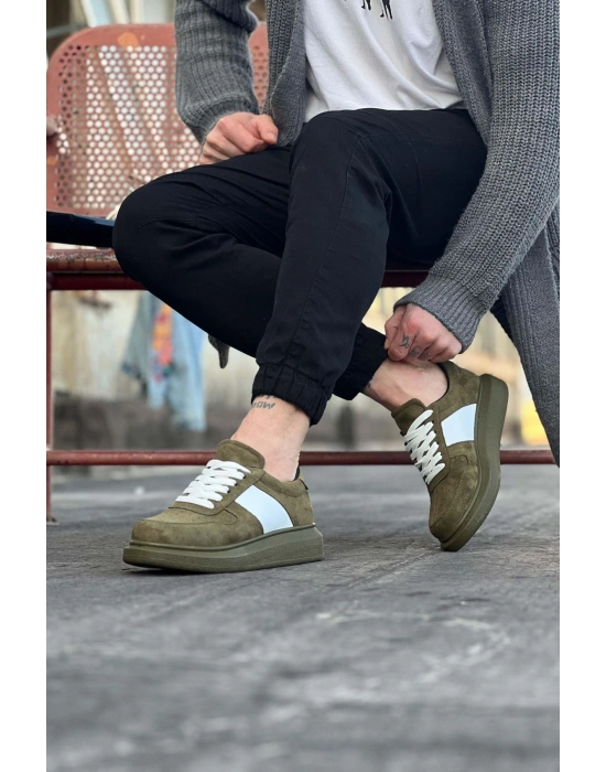 Wagoon WG011 Haki Süet Erkek Casual Ayakkabı