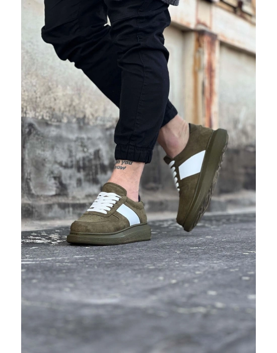 Wagoon WG011 Haki Süet Erkek Casual Ayakkabı