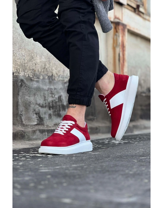 Wagoon WG011 Kırmızı Süet Erkek Casual Ayakkabı
