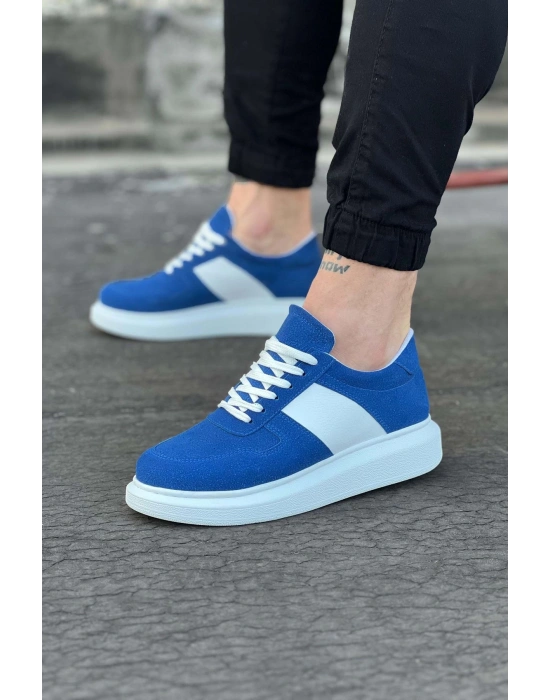 Wagoon Wg011 Mavi Süet Erkek Casual Ayakkabı Erkek Günlük Ayakkabı