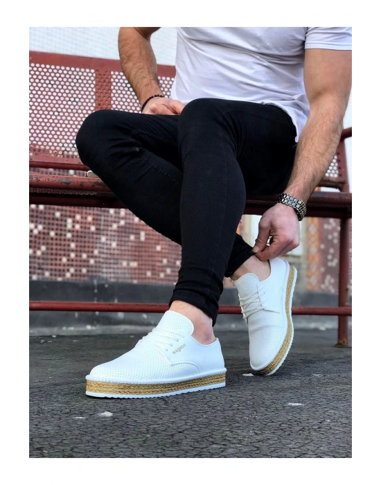 Wagoon Wg013 Beyaz Erkek Ayakkabı Erkek Günlük Ayakkabı