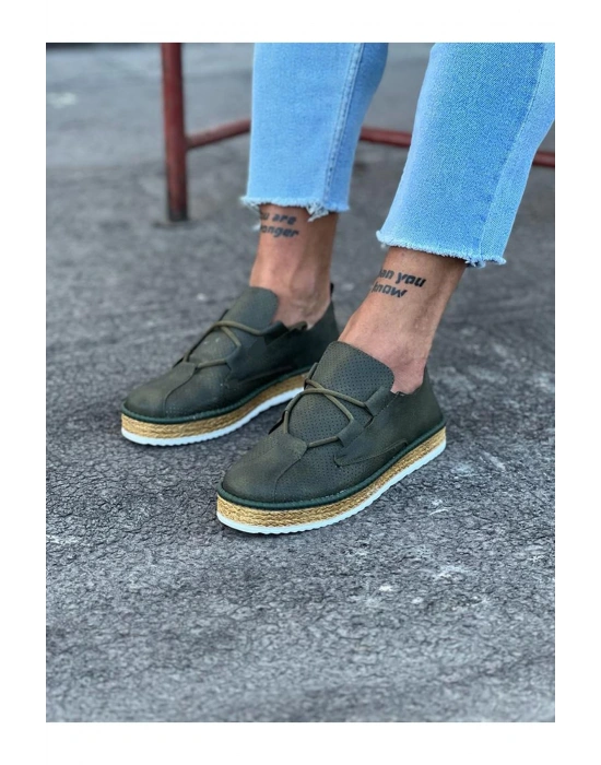 Wagoon Wg015 Haki Erkek Casual Ayakkabı Erkek Günlük Ayakkabı