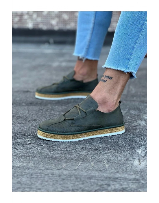 Wagoon WG015 Haki Erkek Casual Ayakkabı