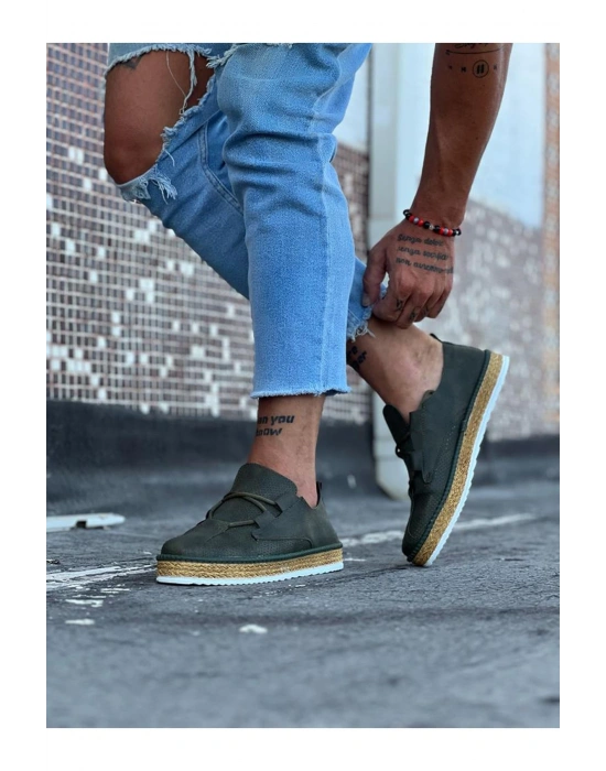 Wagoon Wg015 Haki Erkek Casual Ayakkabı Erkek Günlük Ayakkabı