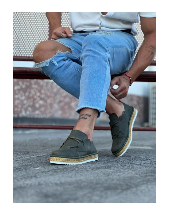 Wagoon Wg015 Haki Erkek Casual Ayakkabı Erkek Günlük Ayakkabı