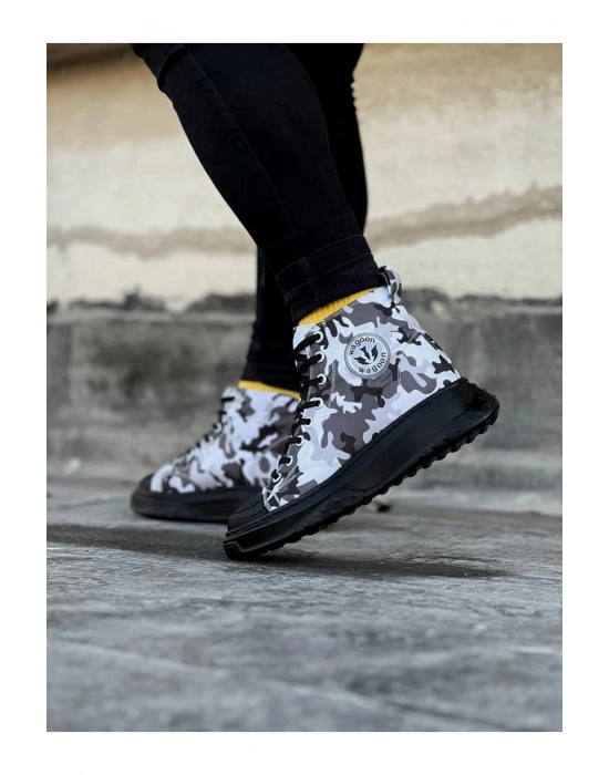 Wagoon Wg017 Acık Askeri Erkek Yarım Bilek Casual Ayakkabı Erkek Günlük Ayakkabı