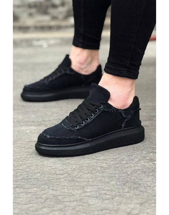 Wagoon WG018 Kömür Kot Kumaş Erkek Casual Ayakkabı