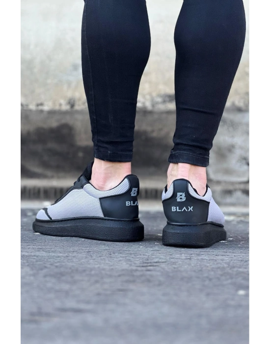 Wagoon WG019 Gri Siyah Triko Erkek Casual Ayakkabı