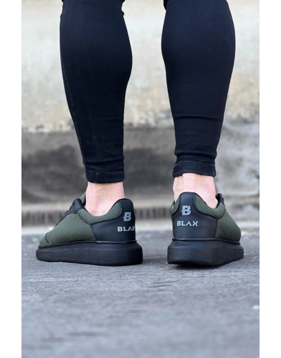 Wagoon WG019 Haki Triko Erkek Casual Ayakkabı