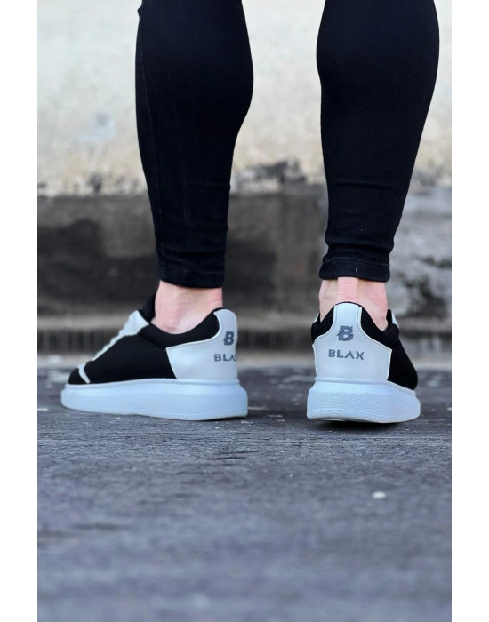 Wagoon WG019 Siyah Beyaz Triko Erkek Casual Ayakkabı