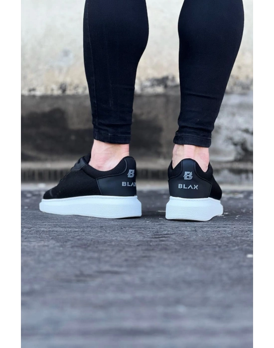 Wagoon Wg019 Siyah Triko Erkek Casual Ayakkabı Erkek Günlük Ayakkabı