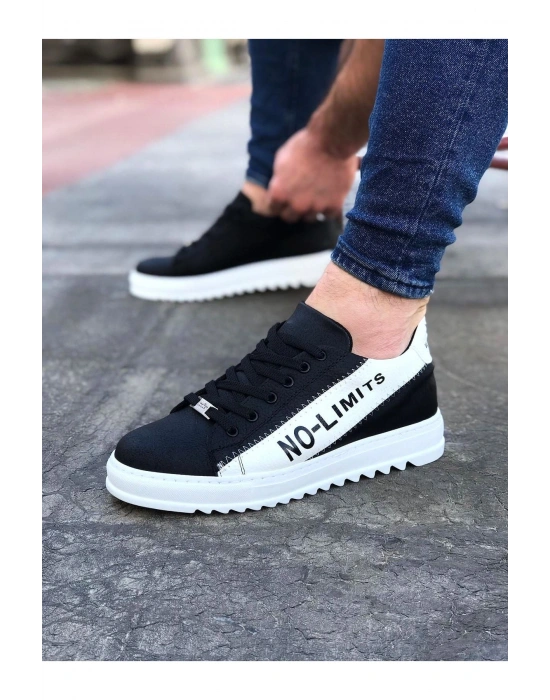 Wagoon WG027 Siyah Beyaz No Limit Erkek Casual Ayakkabı